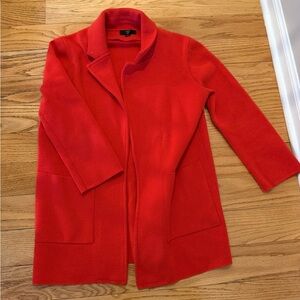 J. Crew Open Front Sweater Blazer - Red, Size XS